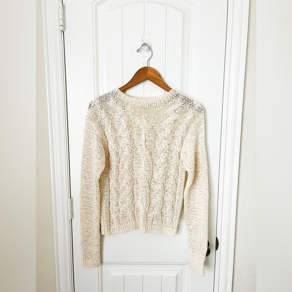 Vince. Textured Cable Crew Sweater Size XS - Picture 5 of 6